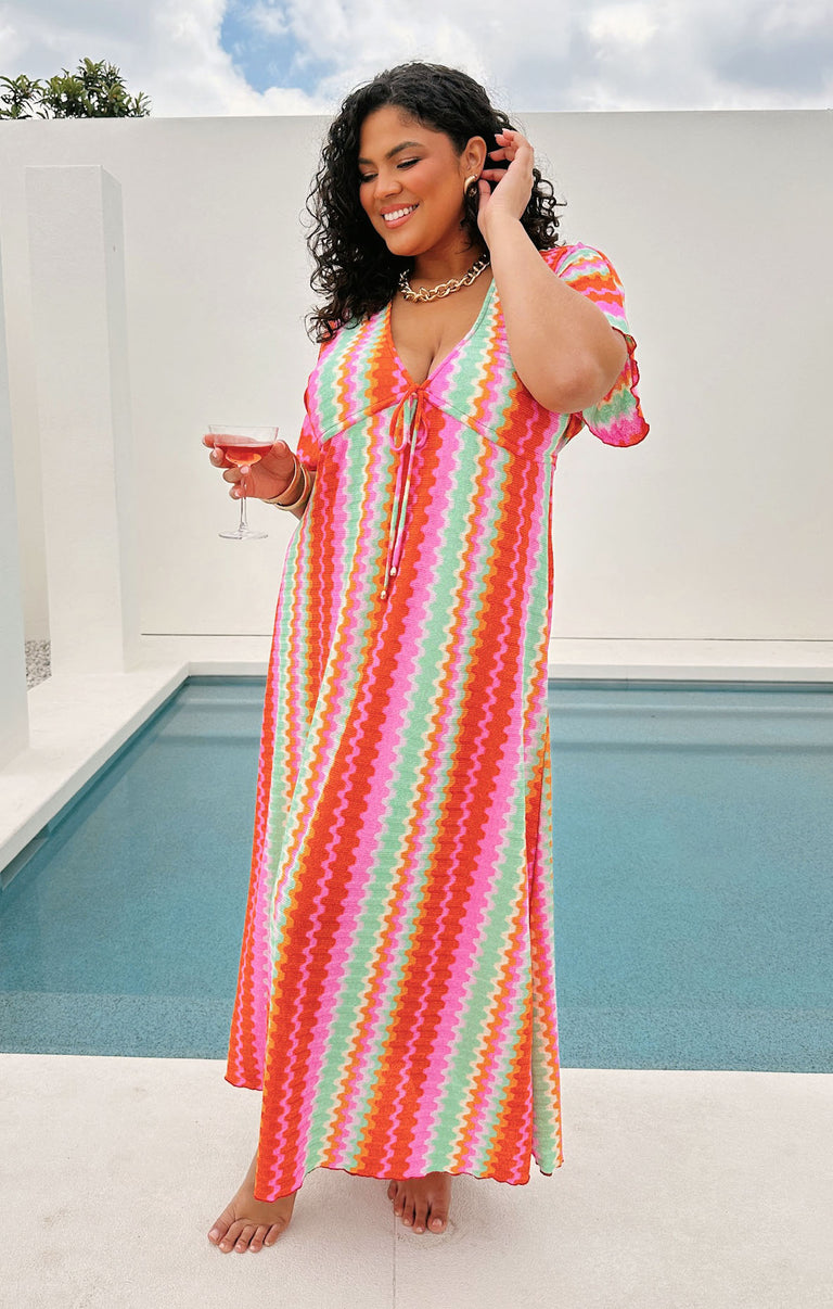 kenzi maxi dress Kenzie Maxi Dress ~ Cabo Groovy Knit – Show Me Your Mumu