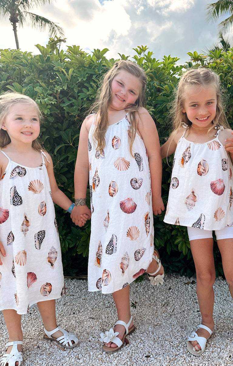 chinese dress ladies Steph Mini Dress, in Shell Linen, Size: 2XL main image 0