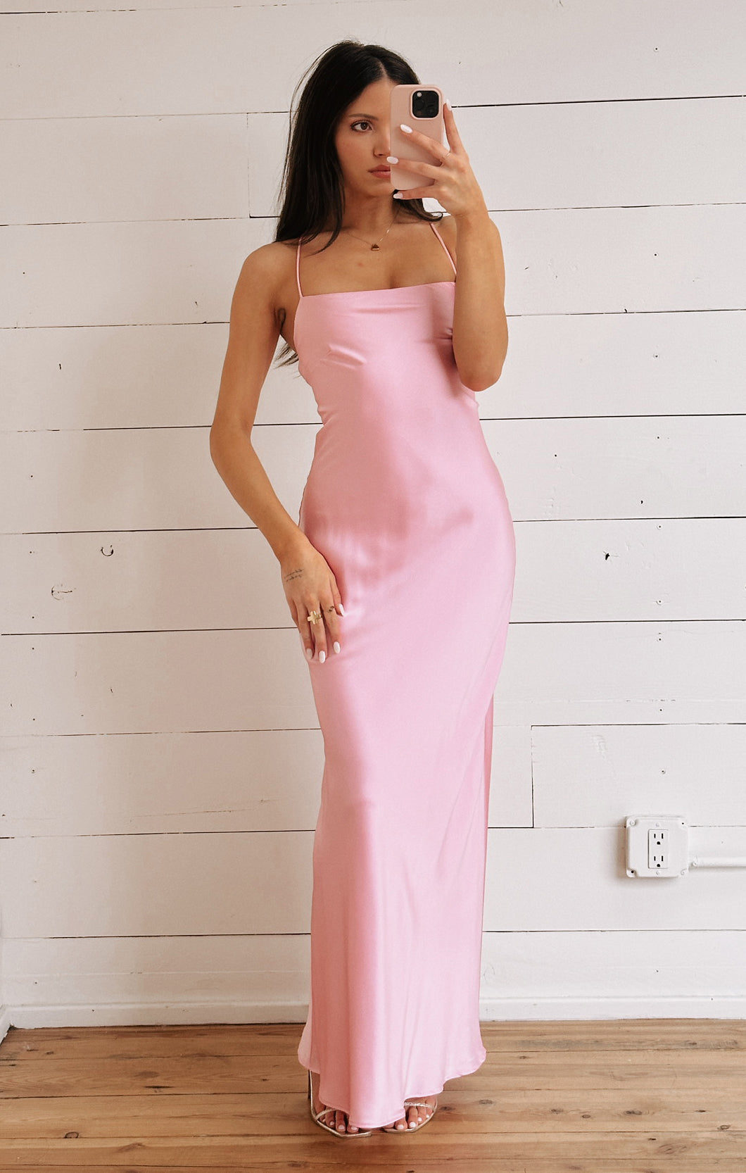 Dani Slip Dress, in Light Pink Luxe Satin, Size: 2XL | Show Me Your Mumu | Bridesmaid Dresses & Wedding Attendee Dress Dani Slip Dress, in Light Pink Luxe Satin, Size: 2XL | Show Me Your Mumu | Bridesmaid Dresses & Wedding Attendee Dress