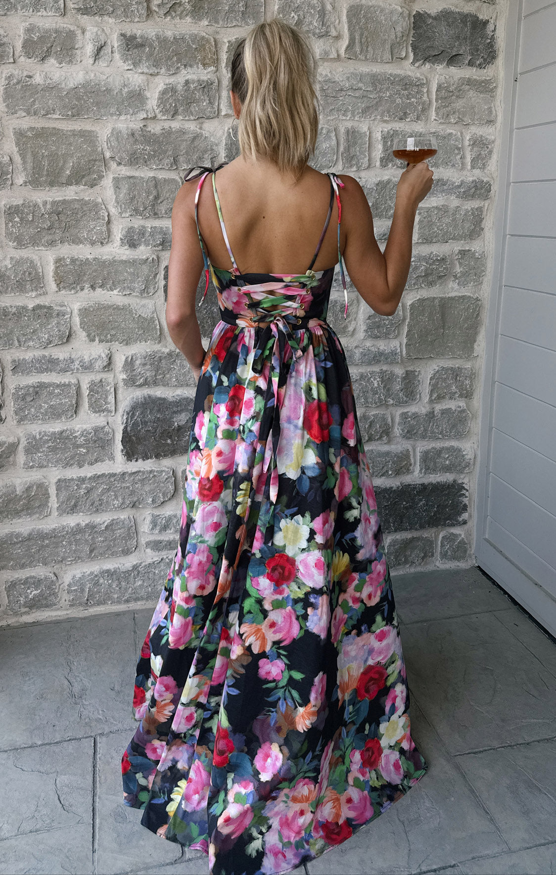 Juliet Maxi Dress, in Moonlit Garden Gala Taffeta, Size: Medium | Show Me Your Mumu