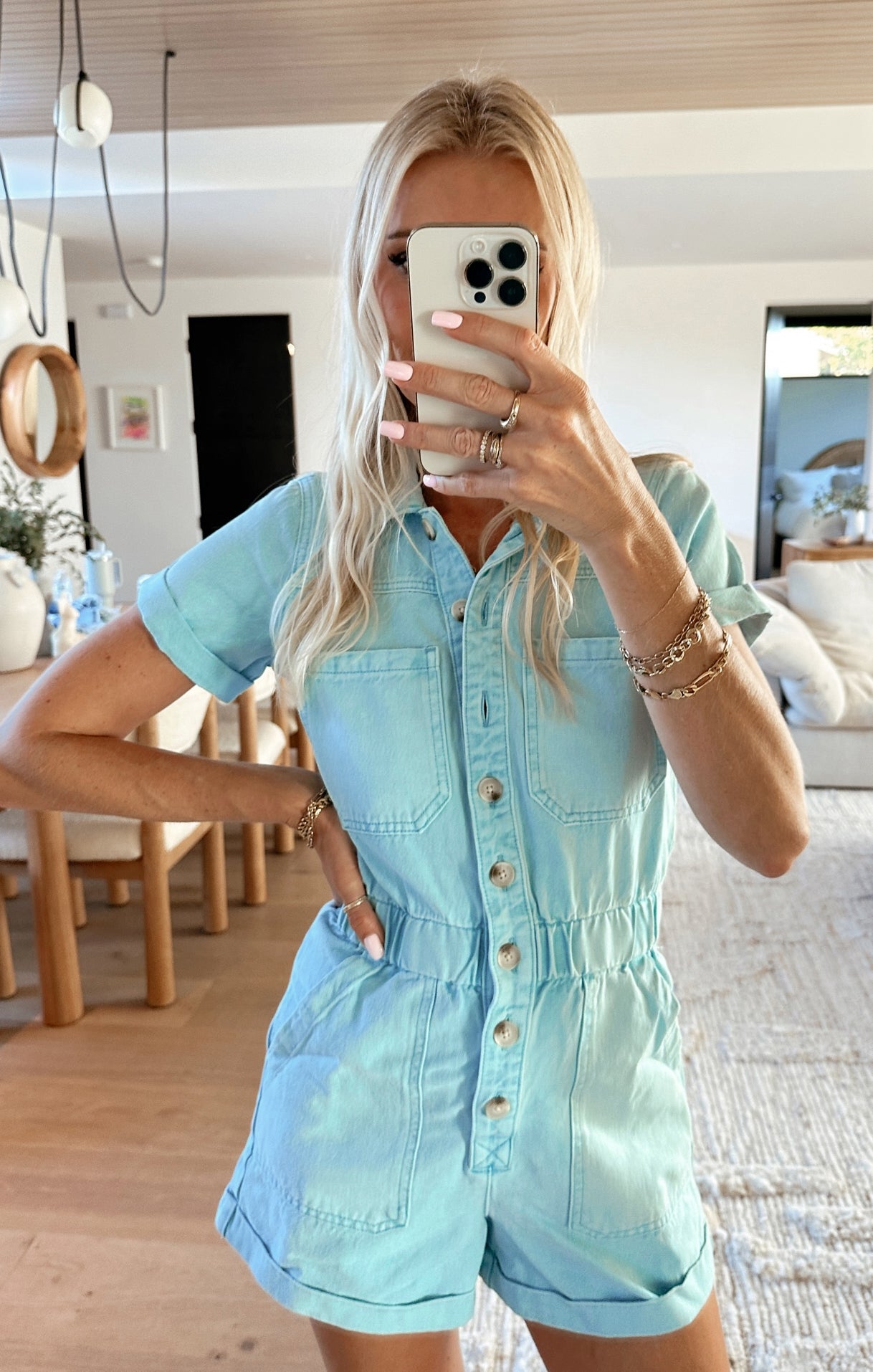 Cannon Romper Spring Blue Denim Show Me Your Mumu