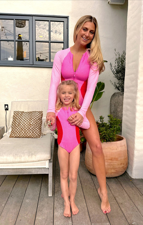 Little Surfside One Piece ~ Pink Pop Scrunch – Show Me Your Mumu