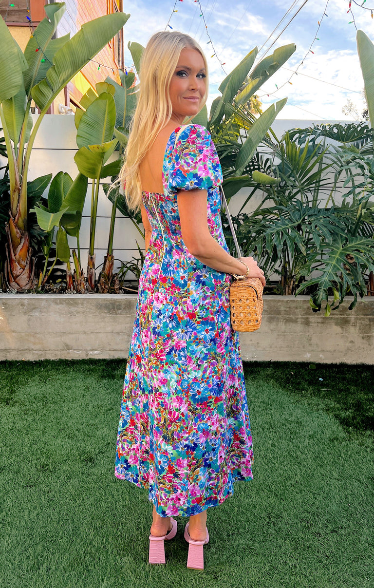 Mia Midi Dress ~ Painterly Meadows  Show Me Your Mumu