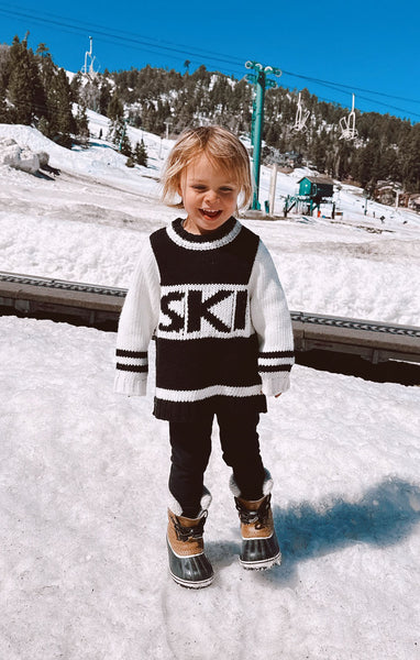 Mini Ski In Sweater ~ Ski Knit Black – Show Me Your Mumu