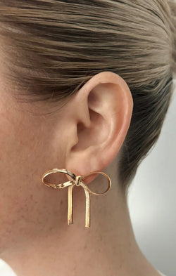 ALV Jewels Goldie Bow Studs ~ Gold