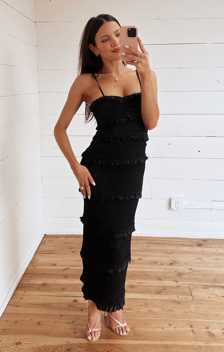 ワンピース BLACK SMOCK TIE DRESS Black Smock Tie dress | GANNI AU