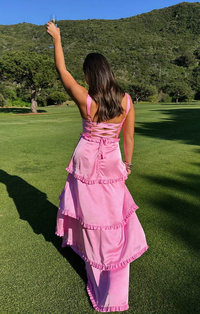 Show Me Your Mumu Lady Corset Dress, Pink, L - Women's Dresses