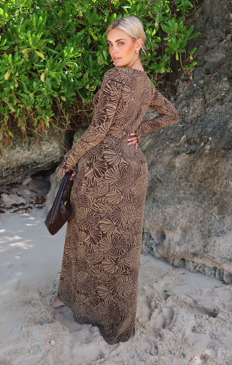Lopez Dress, in Shell Sparkle Stretch, Size: 2X