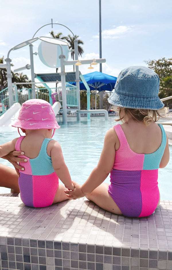 Little Scrunch One Piece ~ Barbie™ Colorblock Scrunch – Show Me Your Mumu Little Scrunch One Piece ~ Barbie™ Colorblock Scrunch – Show Me Your Mumu