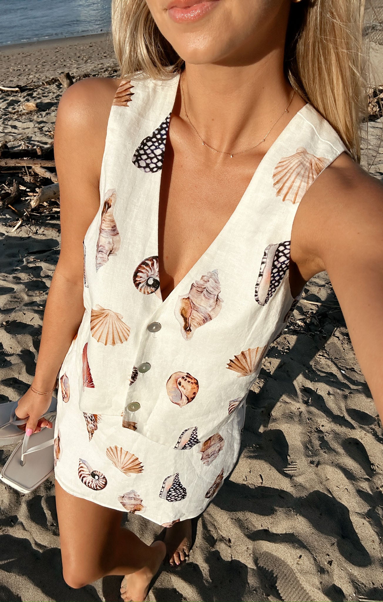 トップス OMMO FLASK PATTERN TOP VEST SET OMMO】FLASK PATTERN TOP VEST SET