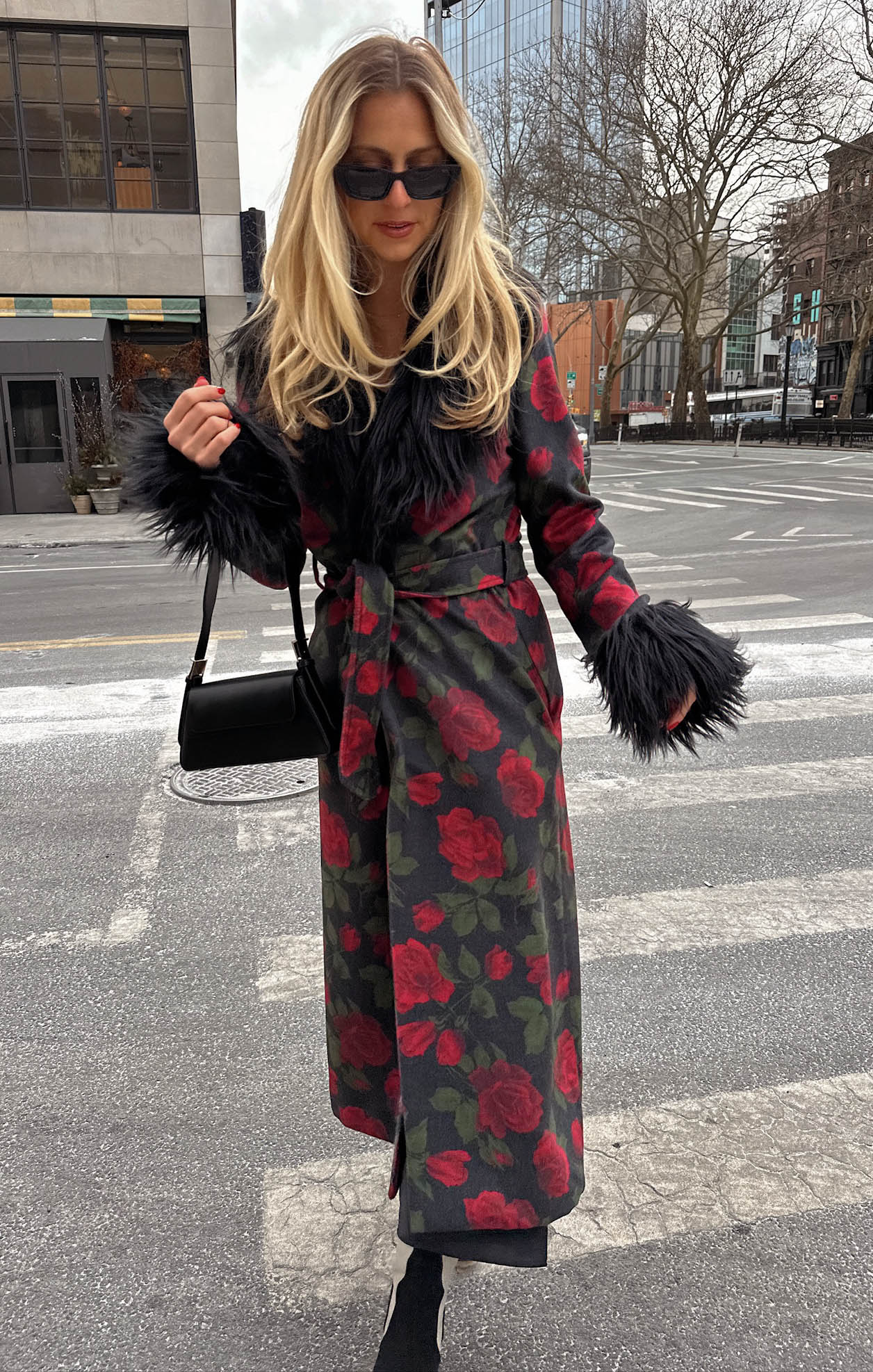Elaine Coat ~ Send Me Roses with Faux Fur – Show Me Your Mumu