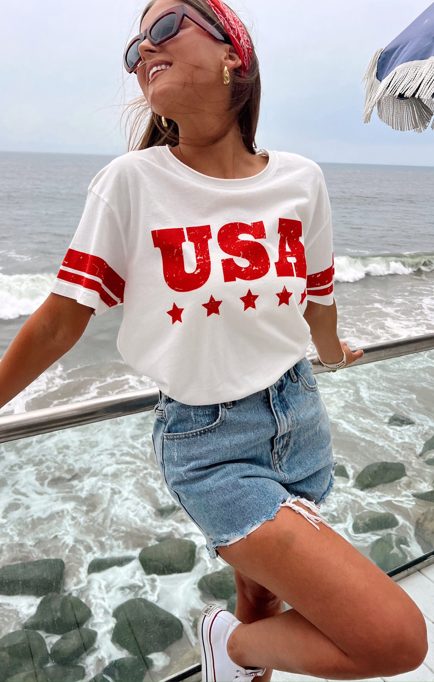 Airport Tee ~ USA Graphic – Show Me Your Mumu