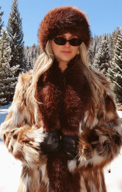 Dashwood Hat ~ Faux Fox Fur