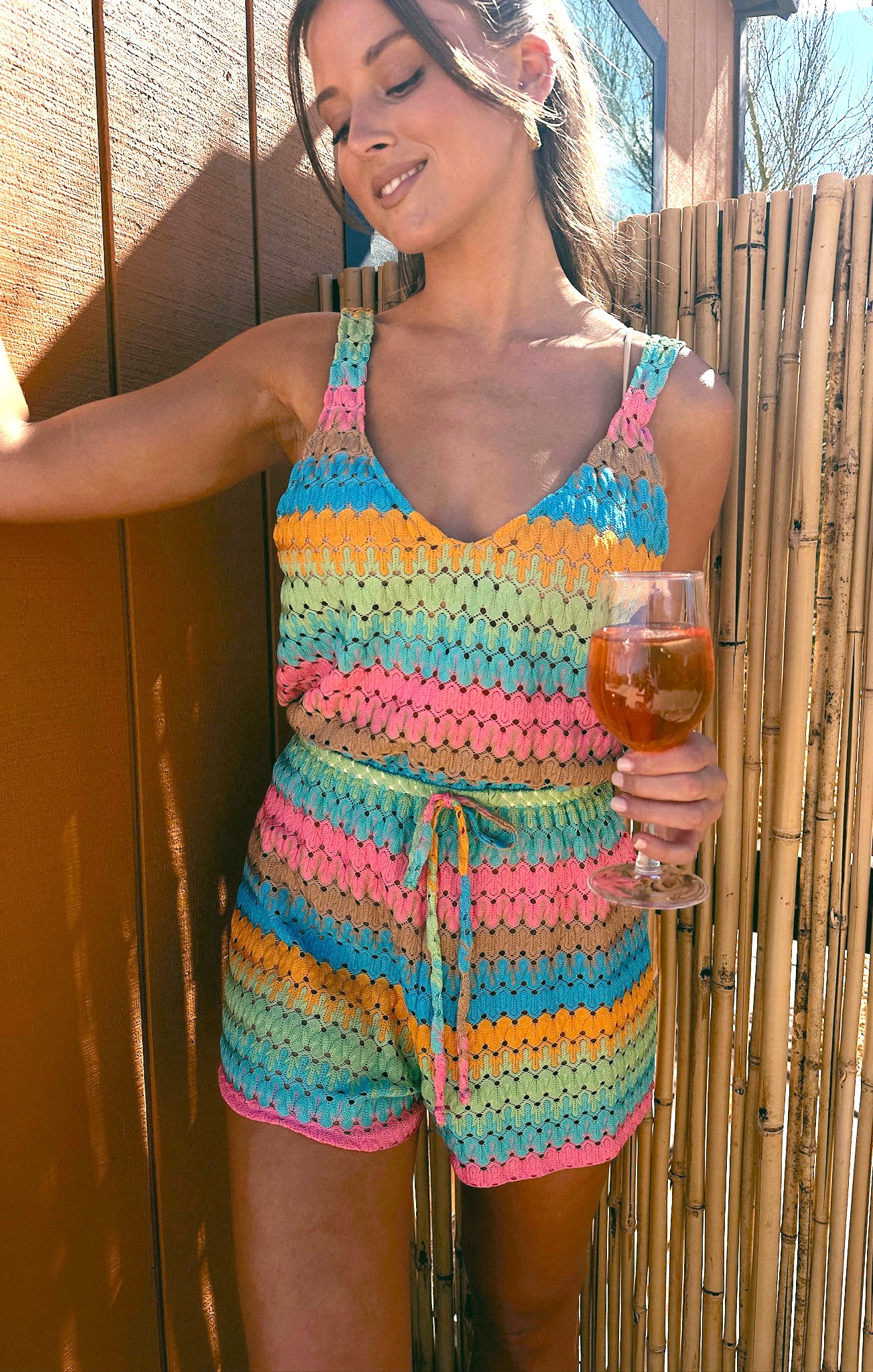 Ren Romper ~ Multi Stripe Crochet – Show Me Your Mumu