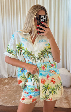 Port Button Down ~ Island Life