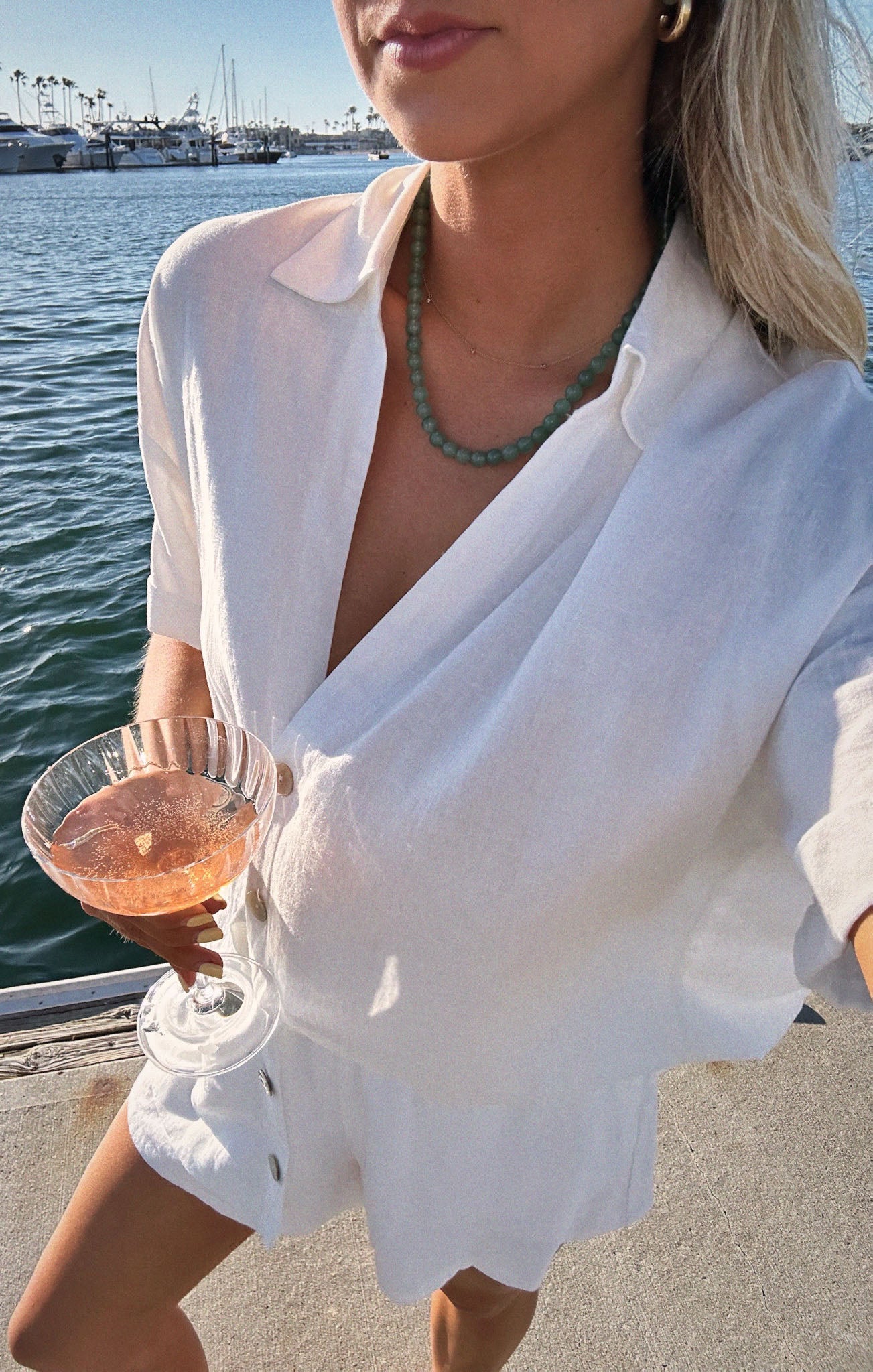 Parker Button Down ~ White Linen – Show Me Your Mumu