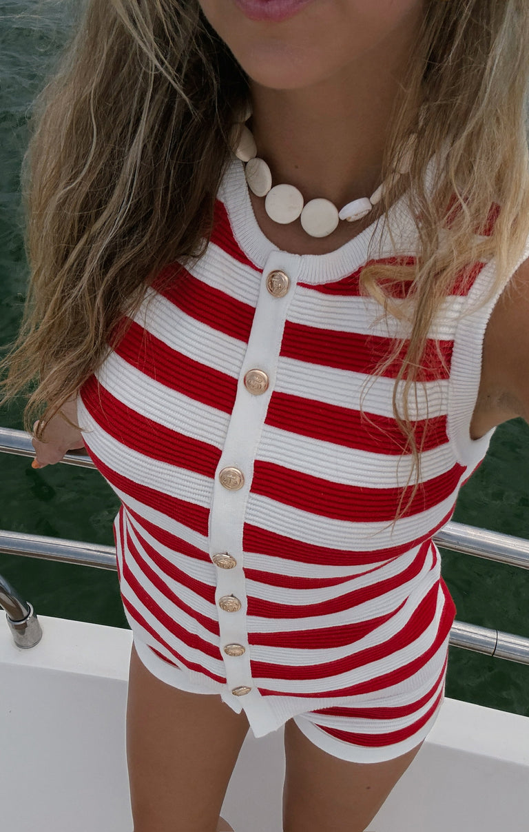 Devin Tank ~ Red Stripe Delight Knit – Show Me Your Mumu