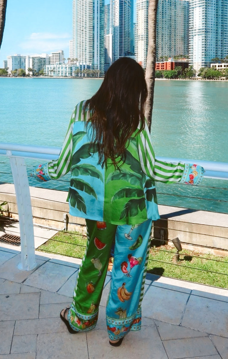 Classic PJ Set ~ Piña Colada Party Silky