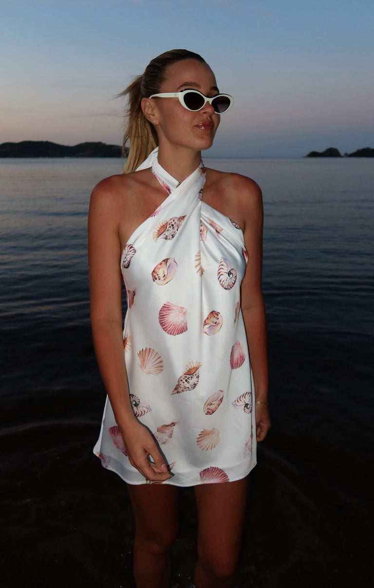 knee length dresses for ladies Jasmine Tie Mini Dress ~ Rosie Blooms – Show Me Your Mumu