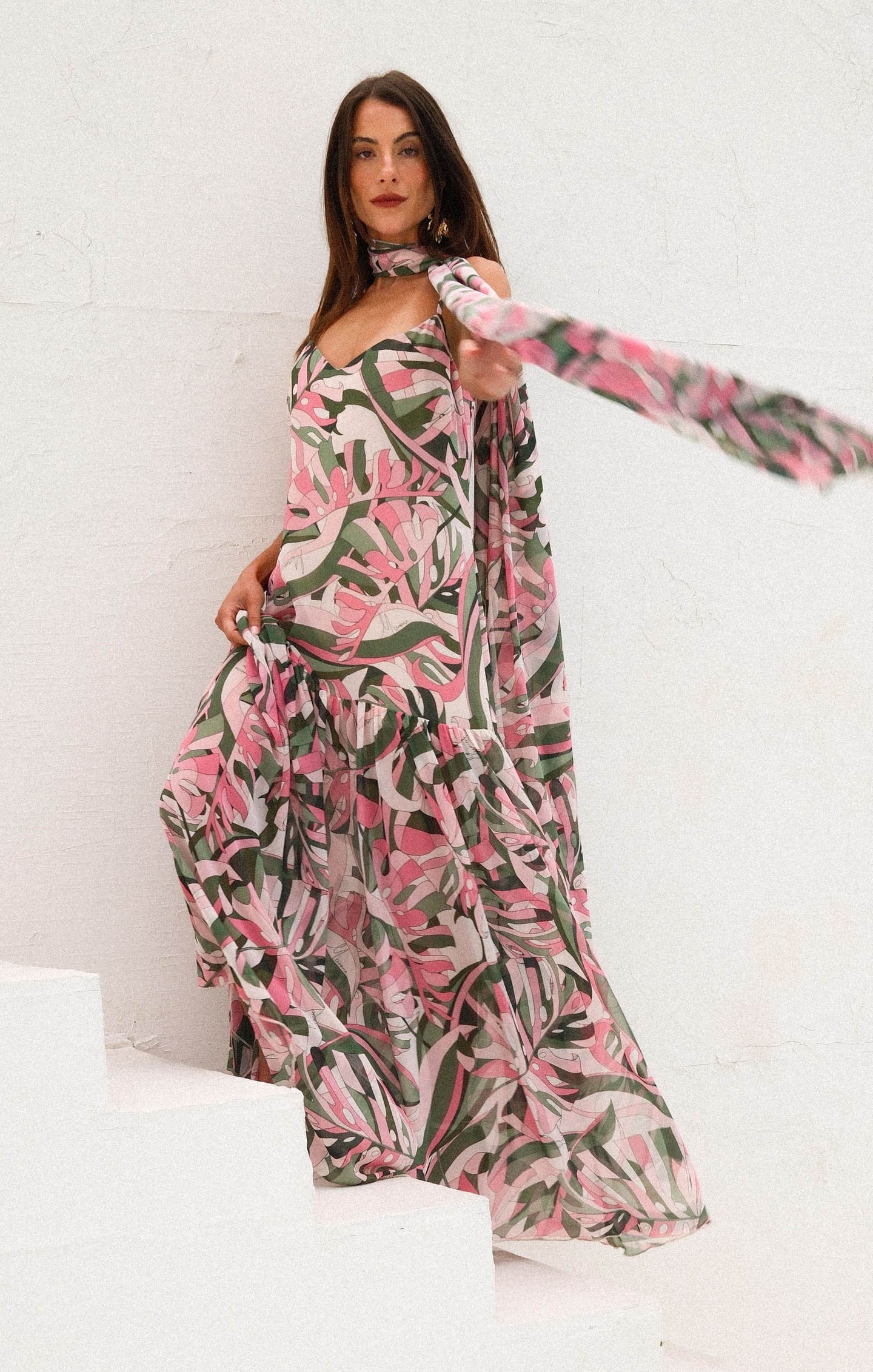 Dalia Maxi Dress, in Flamingo Palms, Size: Medium | Show Me Your Mumu | Wedding Attendee Dress Dalia Maxi Dress, in Flamingo Palms, Size: Medium | Show Me Your Mumu | Wedding Attendee Dress