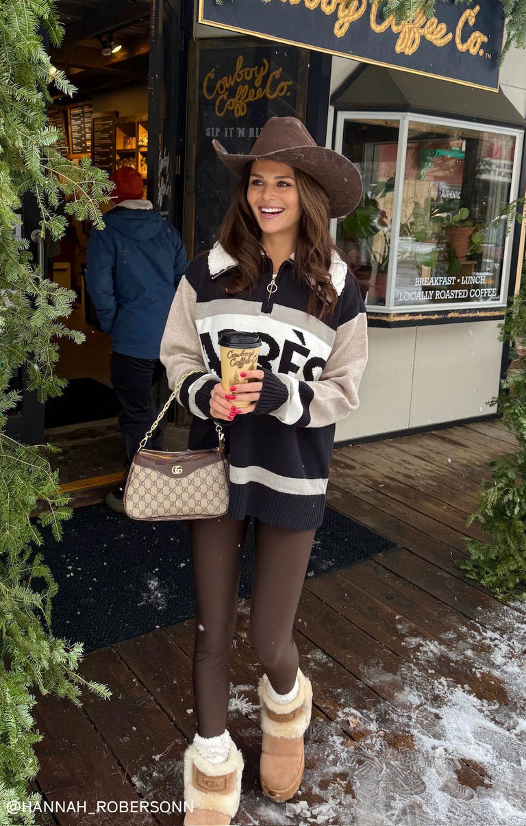 Weston Half Zip Pullover ~ Apres Stripe Knit – Show Me Your Mumu