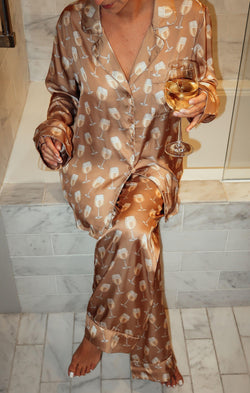 Classic PJ Set ~ White Wine Silky