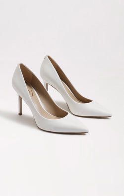 Sam Edelman Hazel Heel ~ Bright White Leather