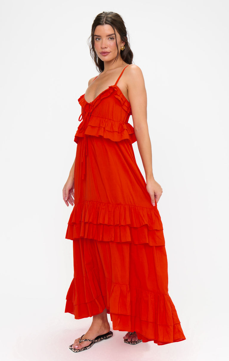 freya maxi dress Show Me Your Mumu Women's Dress Rouge Red Voile : XL Style:CM0829B Model is 510 Size:M (Bust 88 cm) Lady Gaga's 'You And