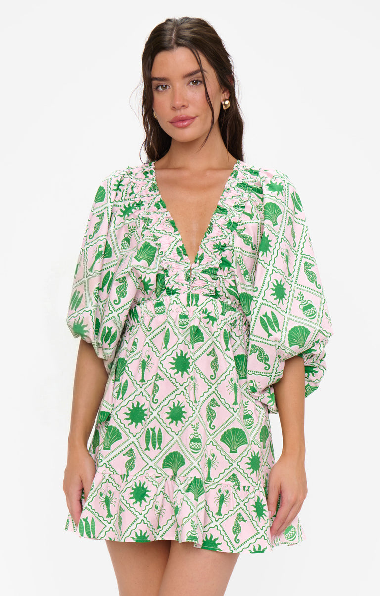 hadley mini dress Hadley Mini Dress, in Coastal Collage, Size: Small