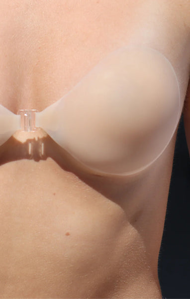 Front Draw String Cleavage Adhesive Bra - Nude (Size: D Cup), Shop Today.  Get it Tomorrow!