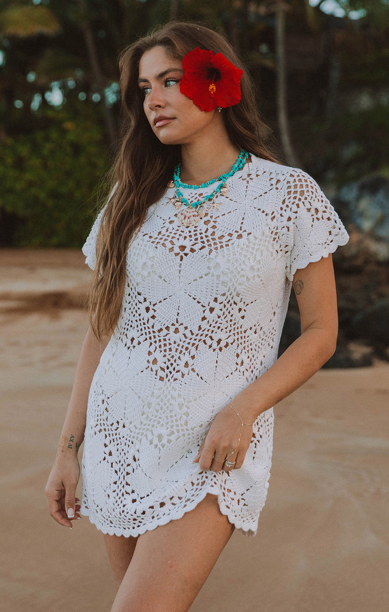 Show Me Your Mumu Cleo Coverup in White - Size XS