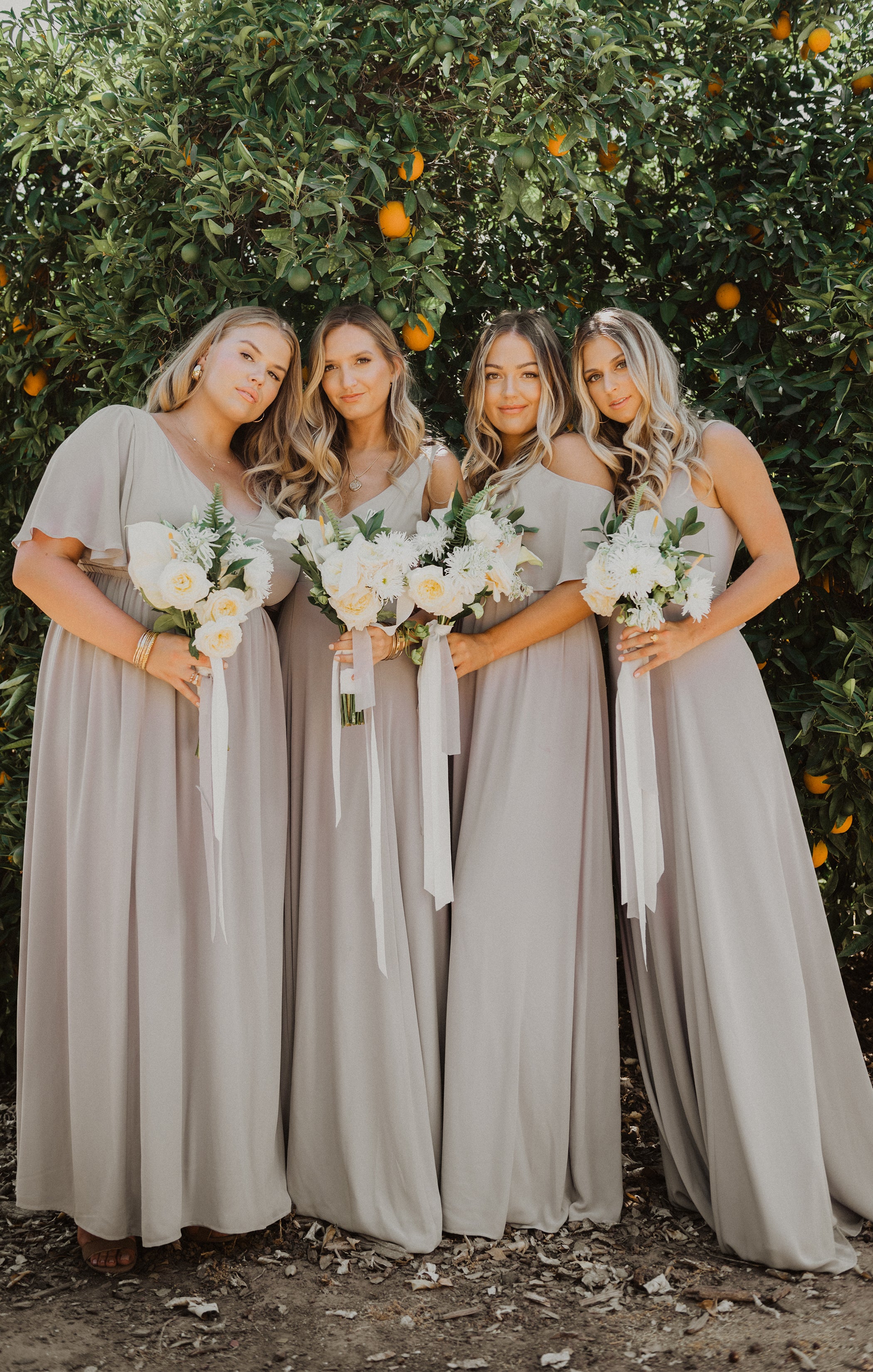 Dove color 2025 bridesmaid dress