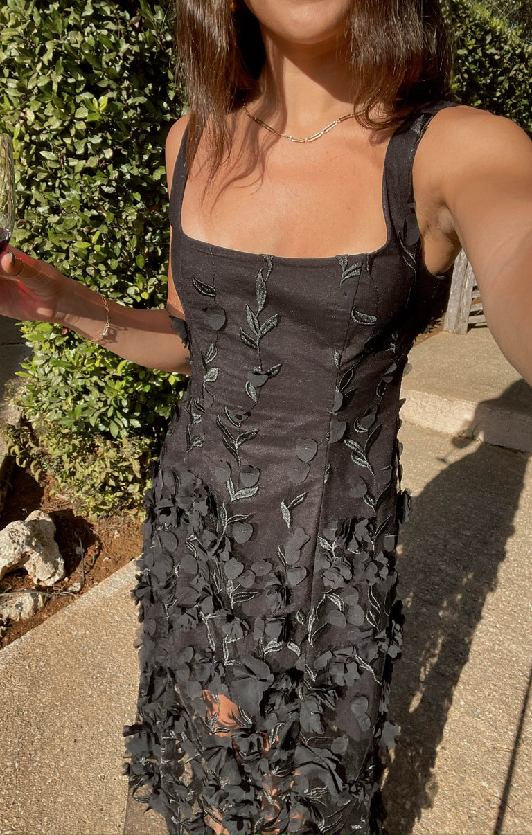 3d floral black dress Stephanie Dress, in | Show Me Your Mumu Type of Neckline rockabilly dresses plus size Lace Dresses – Club Size:8
