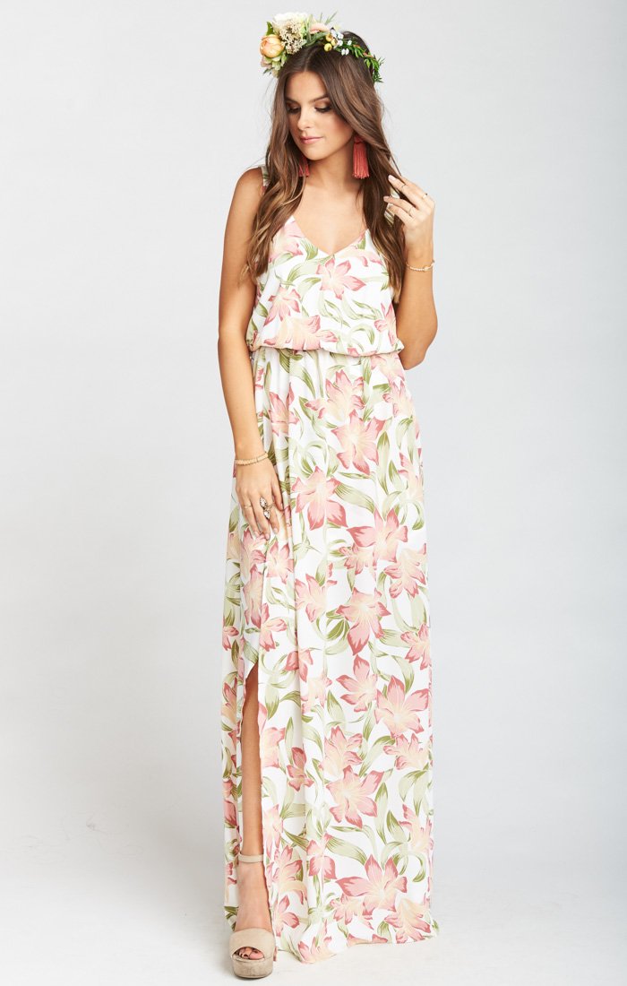 Show Me Your store MuMu Kendall Maxi Dress Rosebud NWT Size L