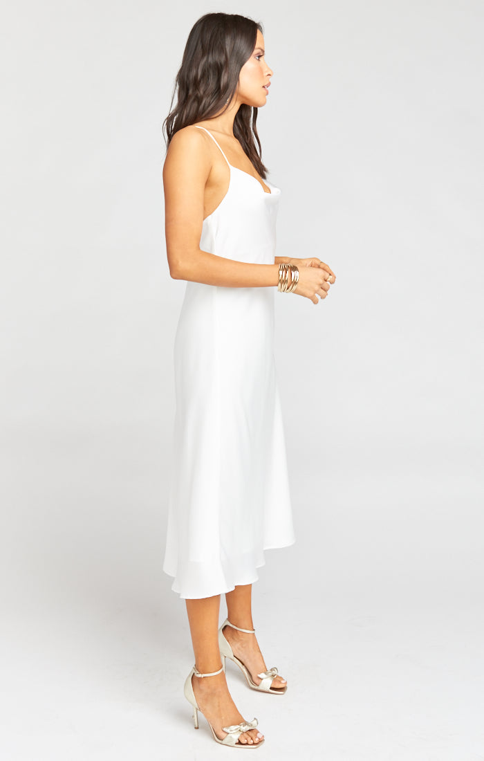 Verona Cowl Dress, in Ivory Luxe Satin | Show Me Your Mumu Verona Cowl Dress, in Ivory Luxe Satin | Show Me Your Mumu