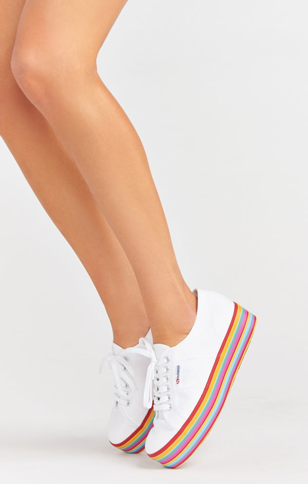 Superga 2790 Platform Sneakers ~ White â Show Me Your Mumu