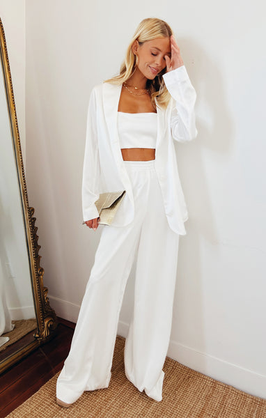 Nicole Wrap Tie Boho Palazzo Wide Leg Pant