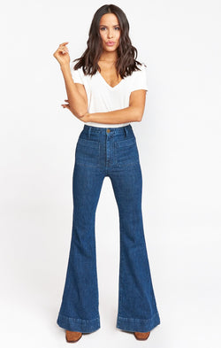 Farrah Trouser Flare Regular ~ Downpour
