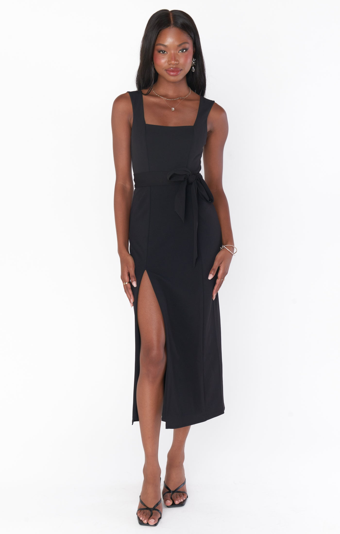 knee length dresses for ladies Eden Midi Dress ~ Show Me the Ring Stretch – Show Me Your Mumu main image 0
