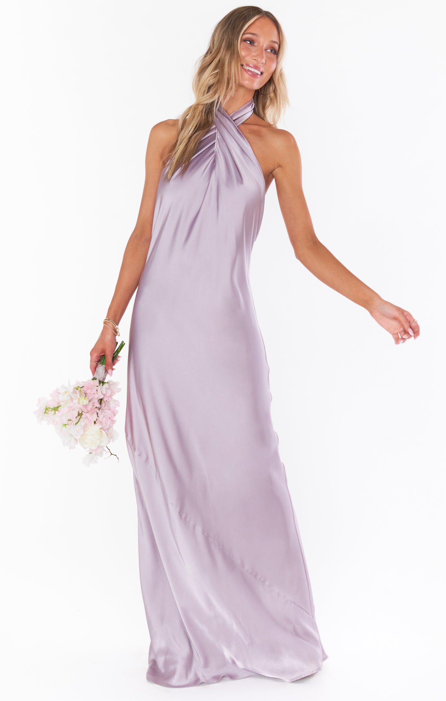 slim fit dress slacks Olena Purple Burnout Velvet Animal Print Mesh Halter Neck Maxi Dress main image 1