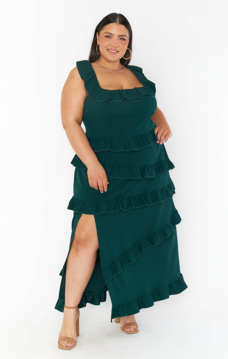 Greta Dress ~ Emerald Stretch  Show Me Your Mumu