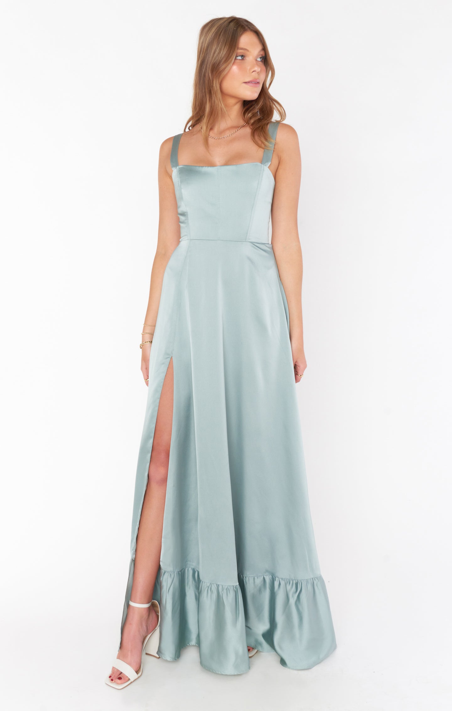 white christmas dresses Sage Green Tulle Midi Corset Homecoming Dress – Lisposa
