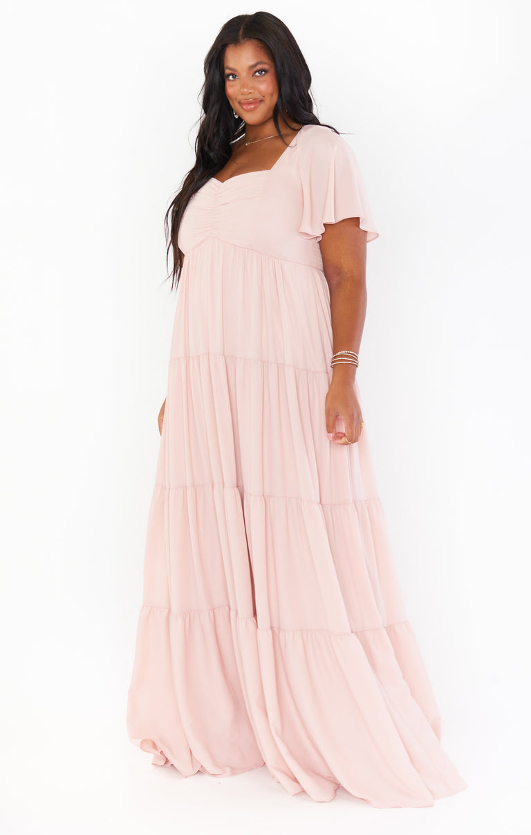 show me your mumu nicole maxi dress Nicole Maxi Dress, in Dusty Blush Crisp