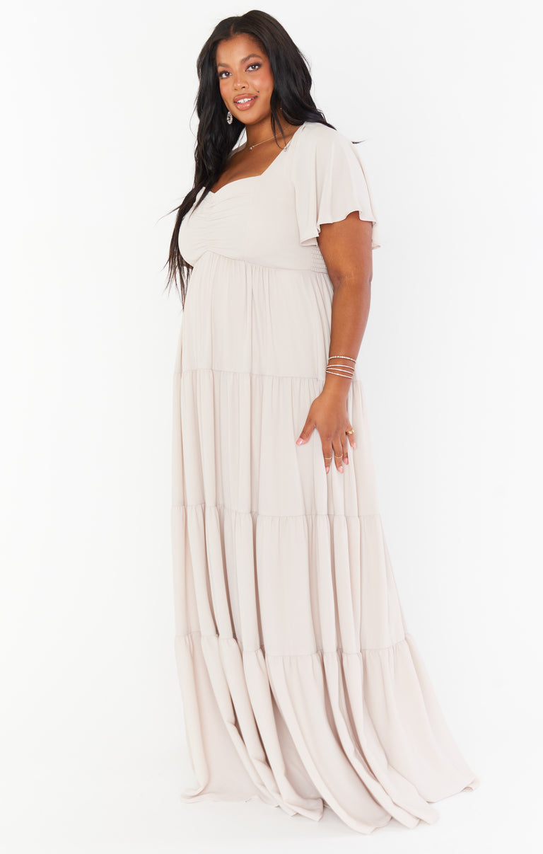 Nicole Maxi Dress ~ Show Me The Ring Crisp – Show Me Your Mumu