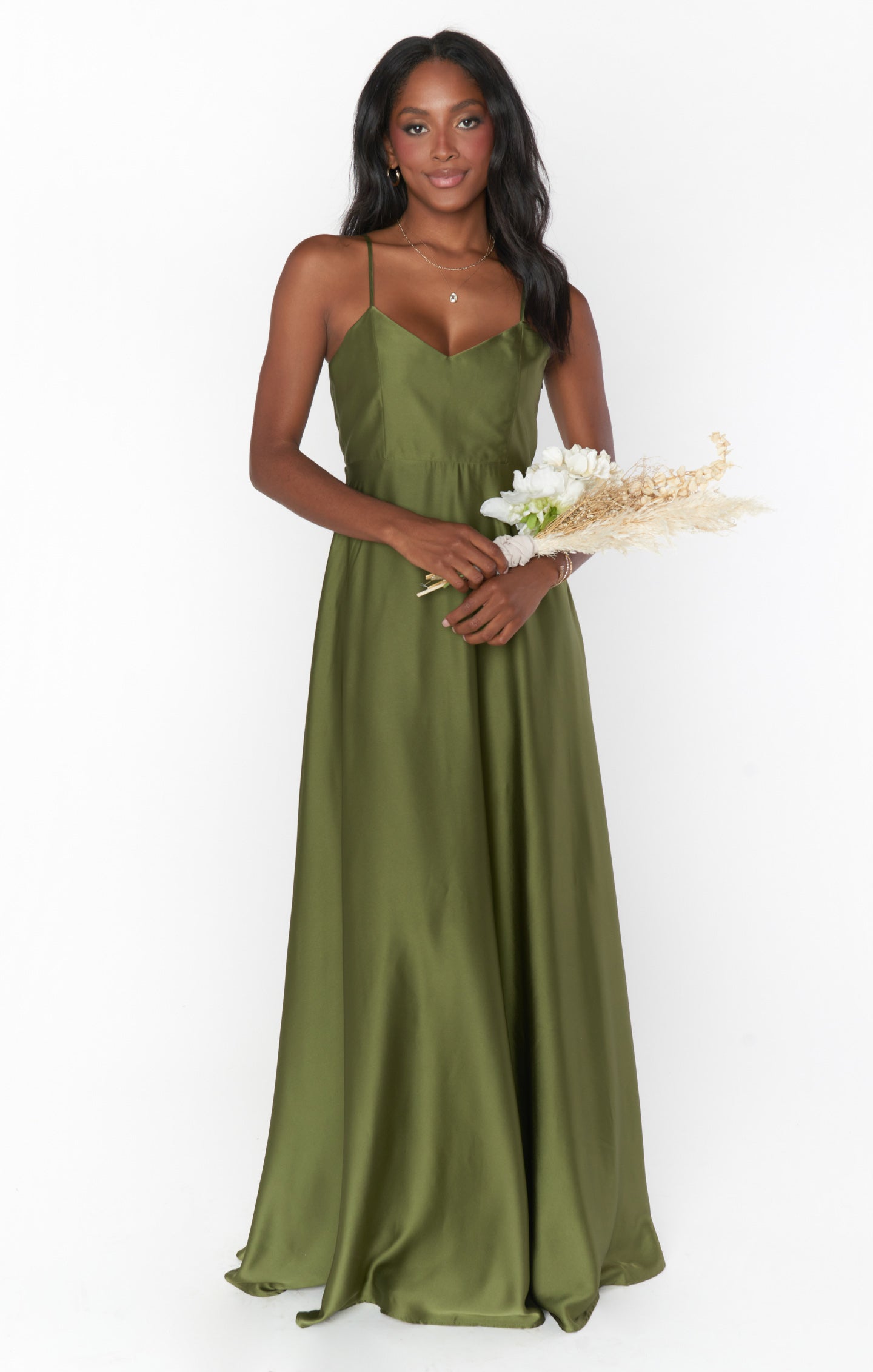 Faith Maxi Dress ~ Rich Olive Luxe Satin Show Me Your Mumu Faith Maxi Dress ~ Rich Olive Luxe Satin Show Me Your Mumu