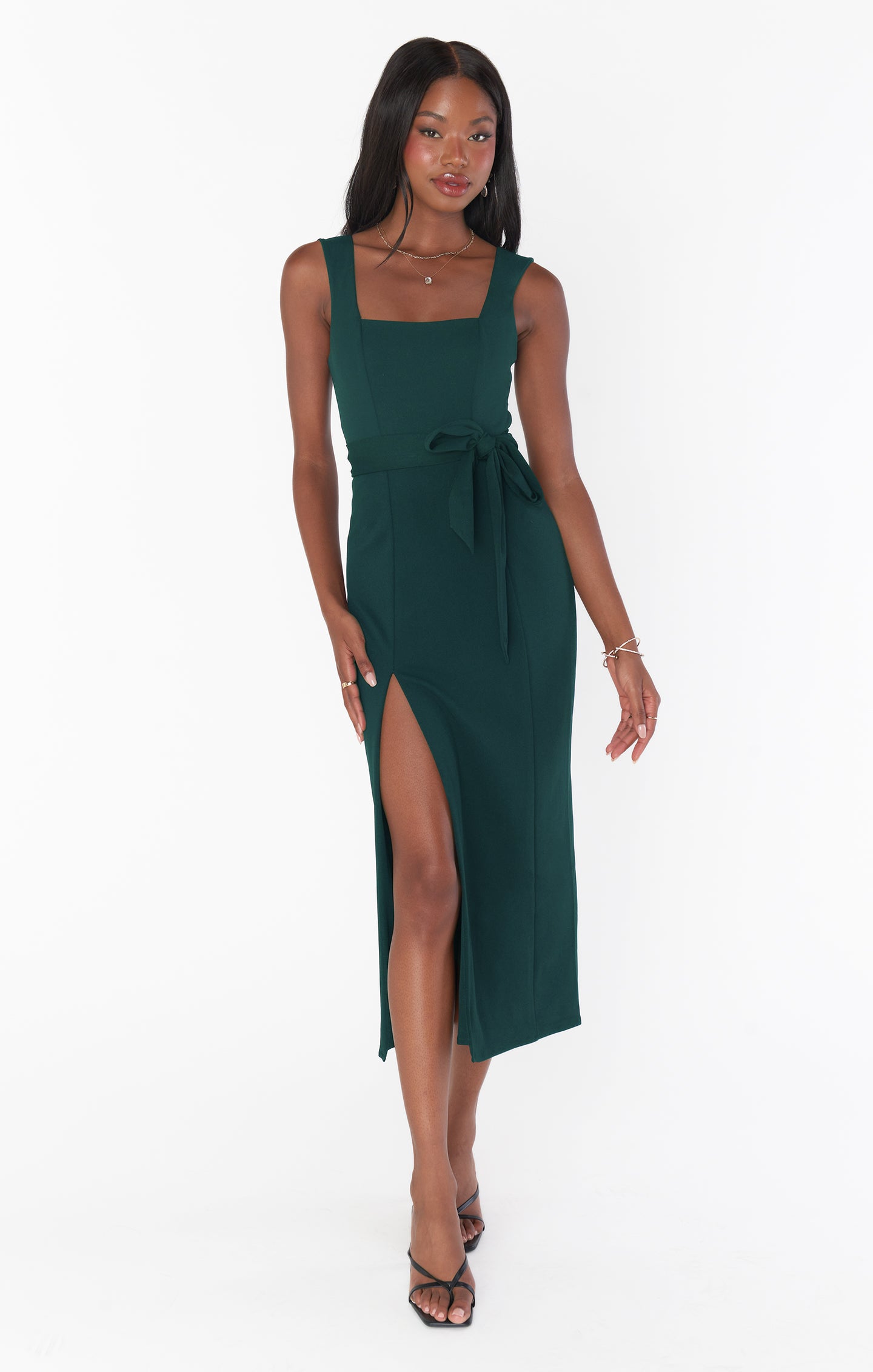 Eden Midi Dress ~ Emerald Stretch – Show Me Your Mumu