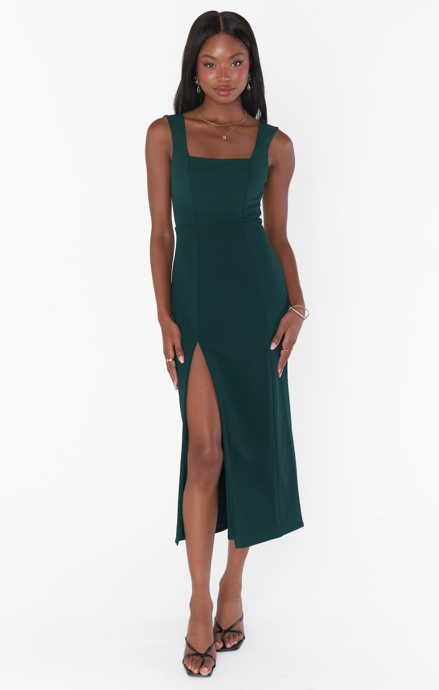 Eden Midi Dress ~ Emerald Stretch Show Me Your Mumu Eden Midi Dress ~ Emerald Stretch Show Me Your Mumu