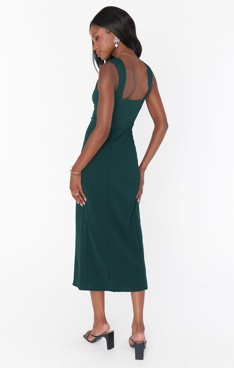 Eden Midi Dress ~ Emerald Stretch – Show Me Your Mumu