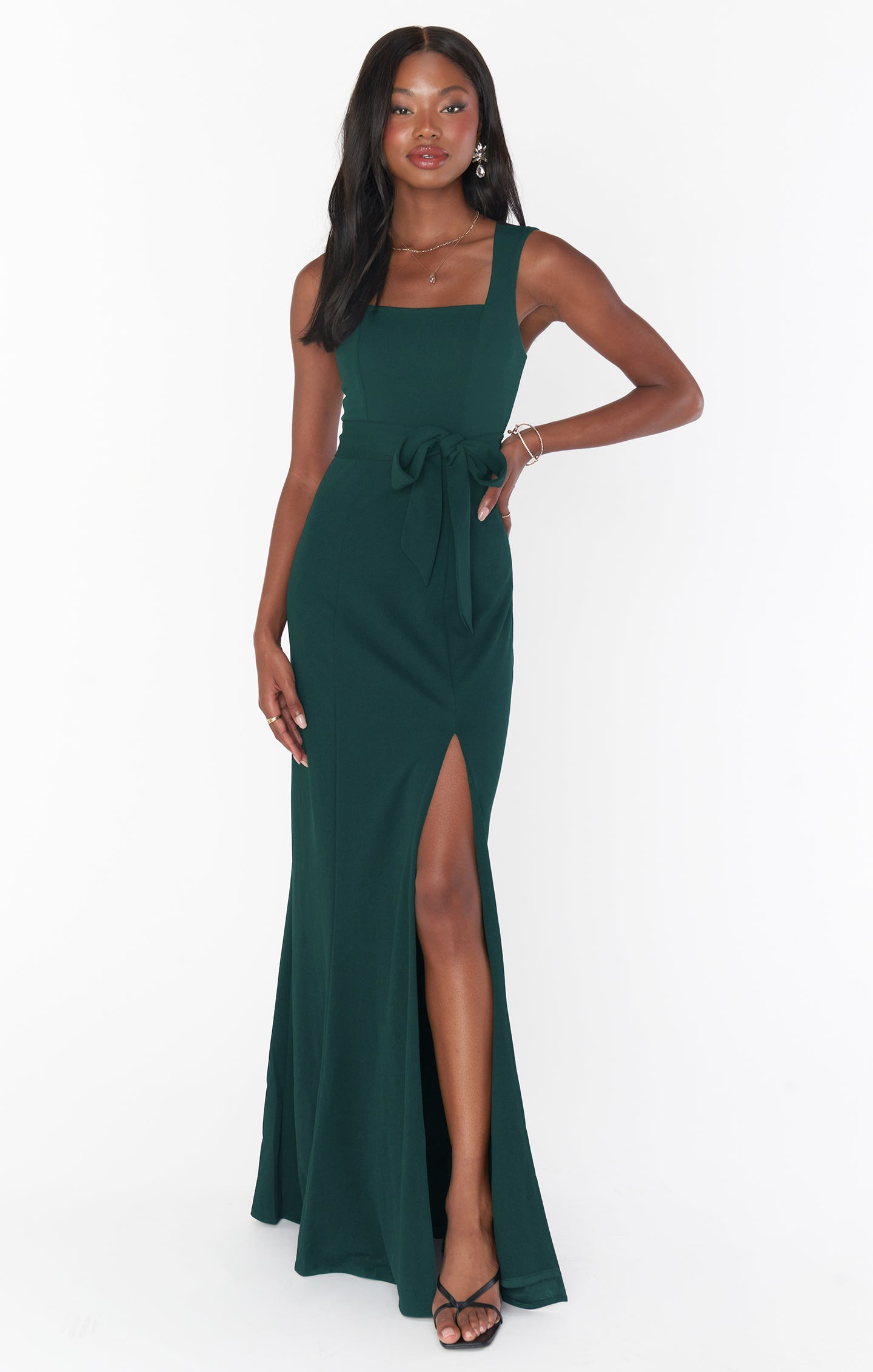 Paris Gown, in Emerald Stretch, Size: Xs | Show Me Your Mumu