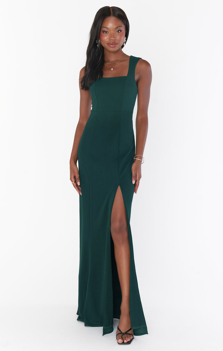 Paris Gown, in Emerald Stretch, Size: XS | Show Me Your Mumu | Bridesmaid Dresses & Wedding Attendee Dress